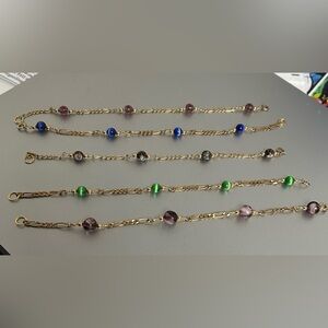 1/20 14k GF Gemstone Bracelets